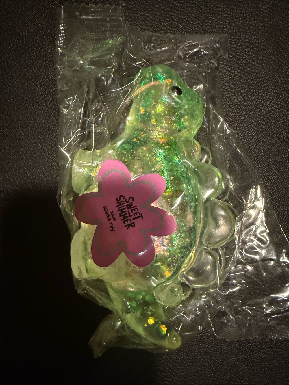 Sweet and Shimmer Sparkly Green Dino Sugar Squish